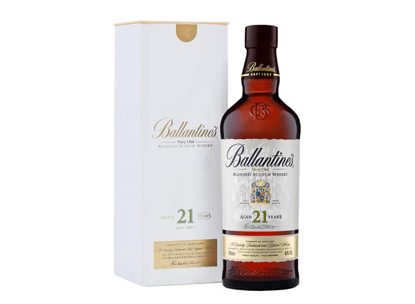 常州百龄坛威士忌回收百龄坛21年苏格兰威士忌40°Ballantine's进口洋酒700ml