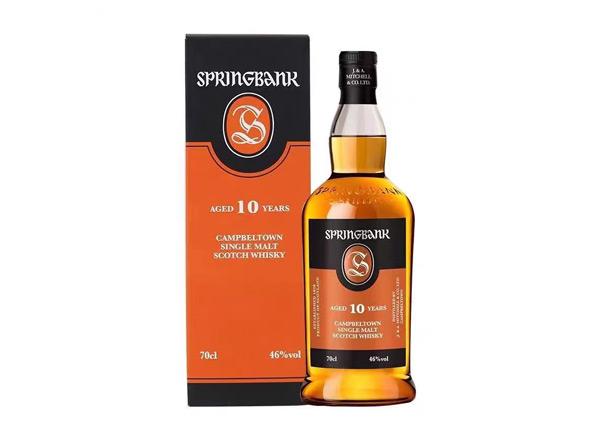 常州收购云顶10年威士忌SpringBank云顶10年700ml回收洋酒行货