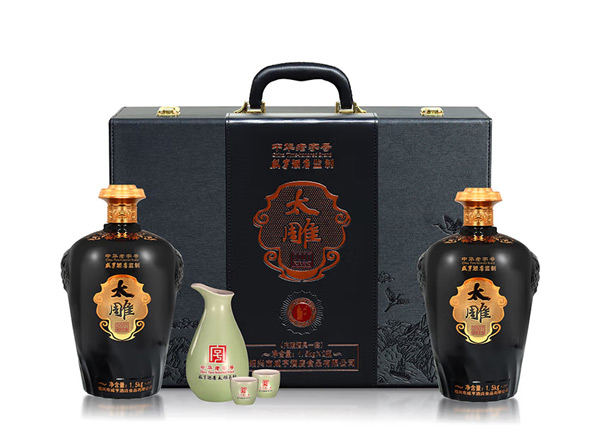 常州咸亨酒店太雕黄酒回收太雕2007原酿礼盒1.5kg*2糯米酒半甜绍兴黄酒