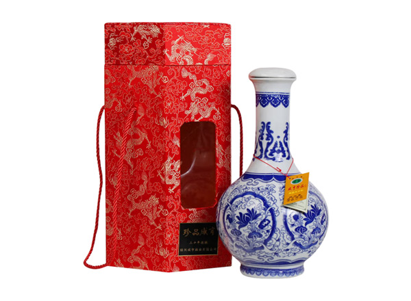 常州咸亨黄酒回收珍品咸亨三十年花雕酒青瓷瓶盒装绍兴黄酒2.5L